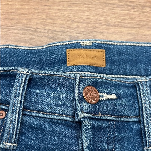 Mother The Tomcat High Rise Cropped Straight Jean in Layover Size 25 - Picture 4 of 16